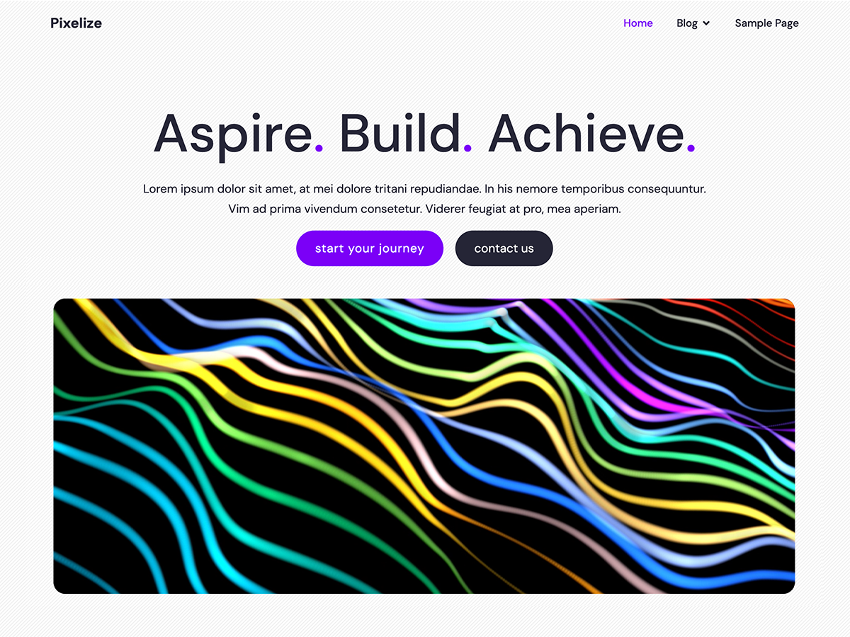 Pixelize theme screenshot