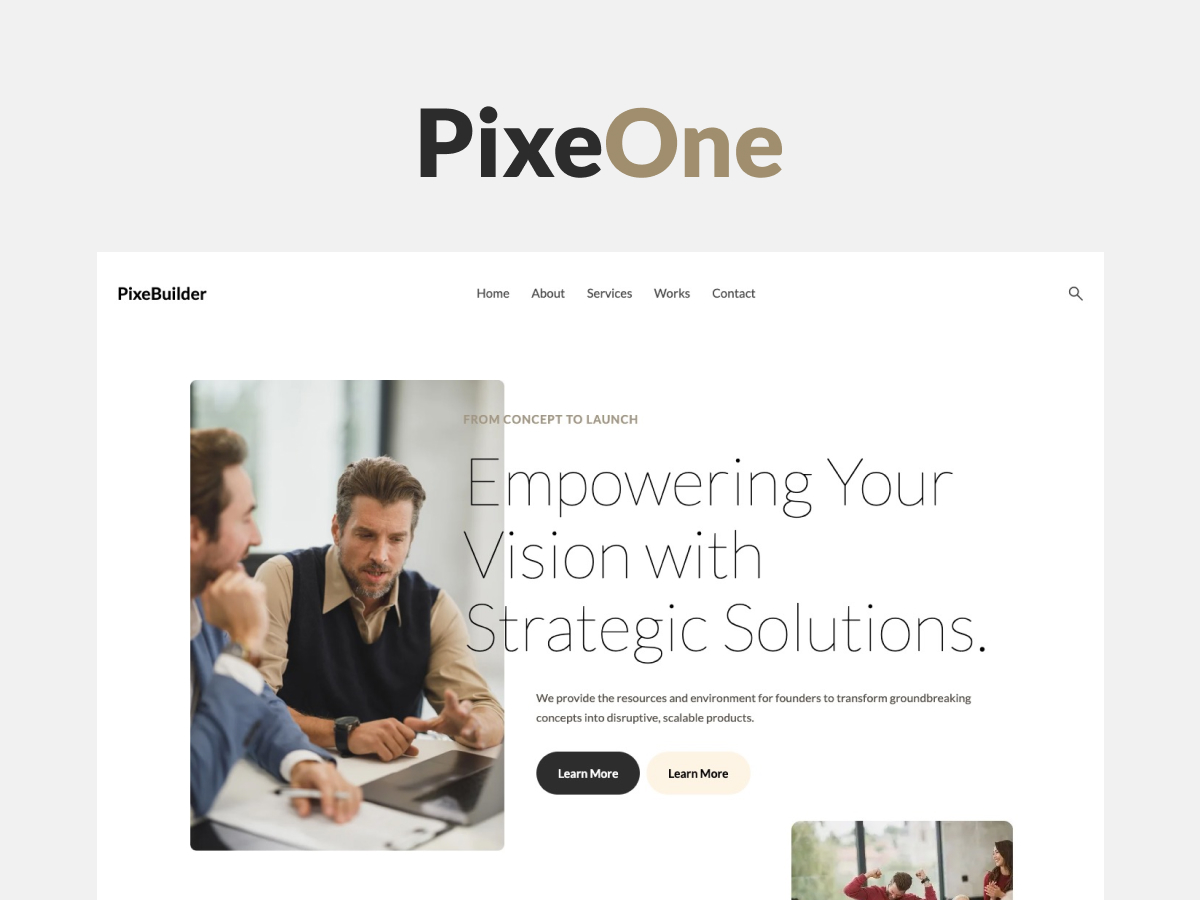 PixeOne theme screenshot