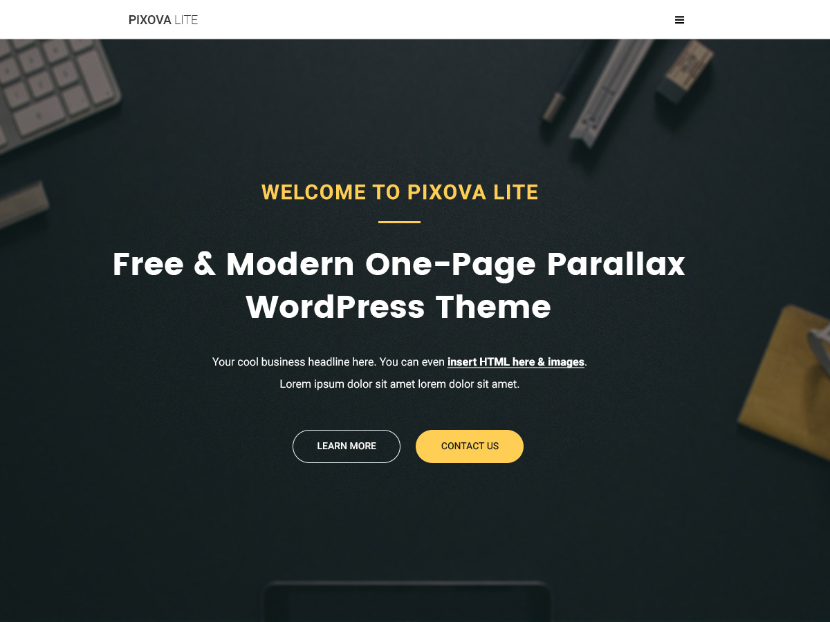 Pixova Lite theme screenshot