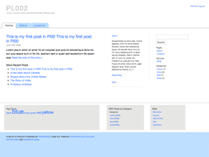 pl00 theme screenshot