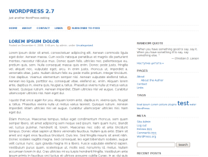 Plainscape theme screenshot