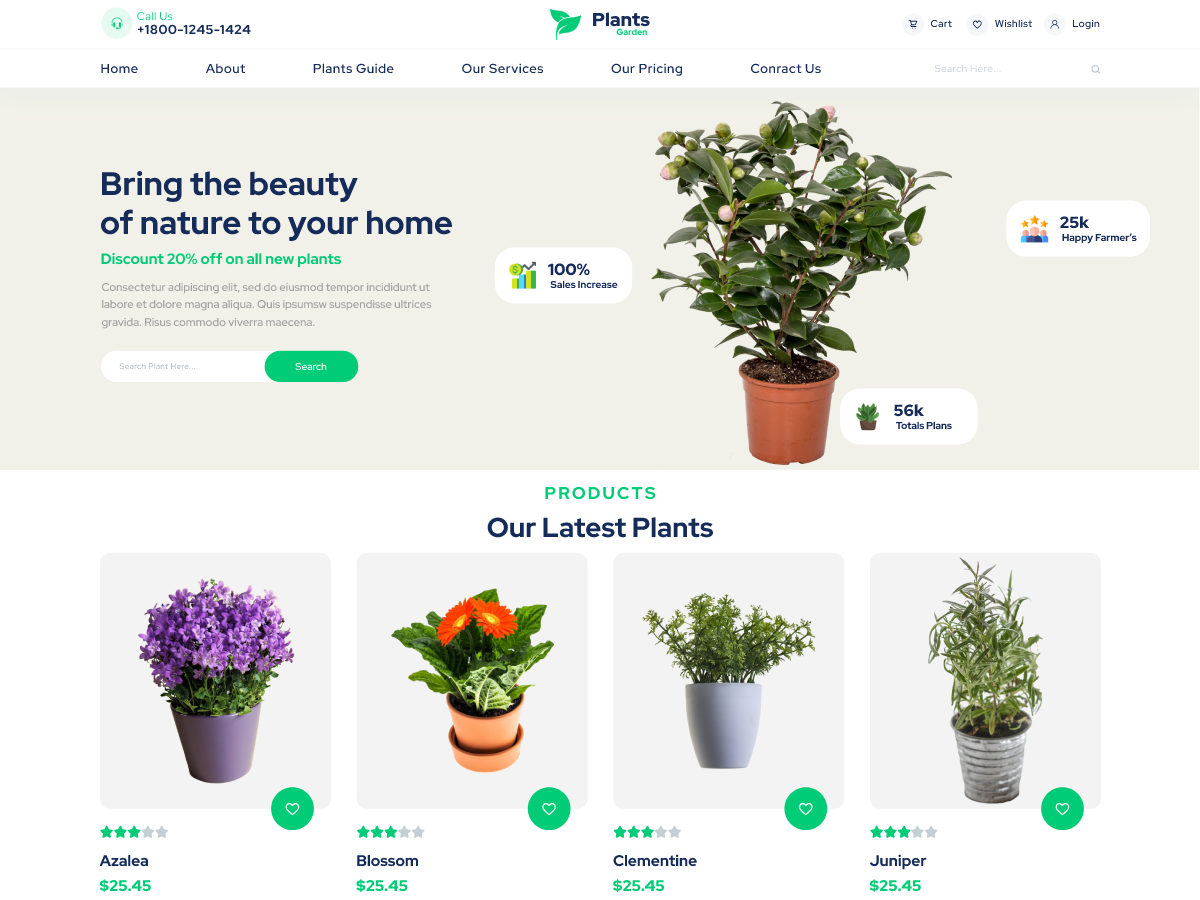 Plant Garden theme screenshot
