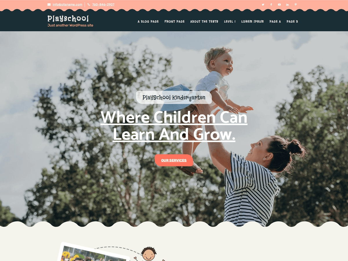 Playschool Lite theme screenshot