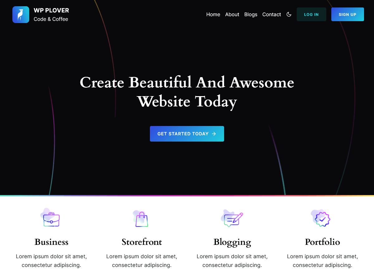 Plover theme screenshot