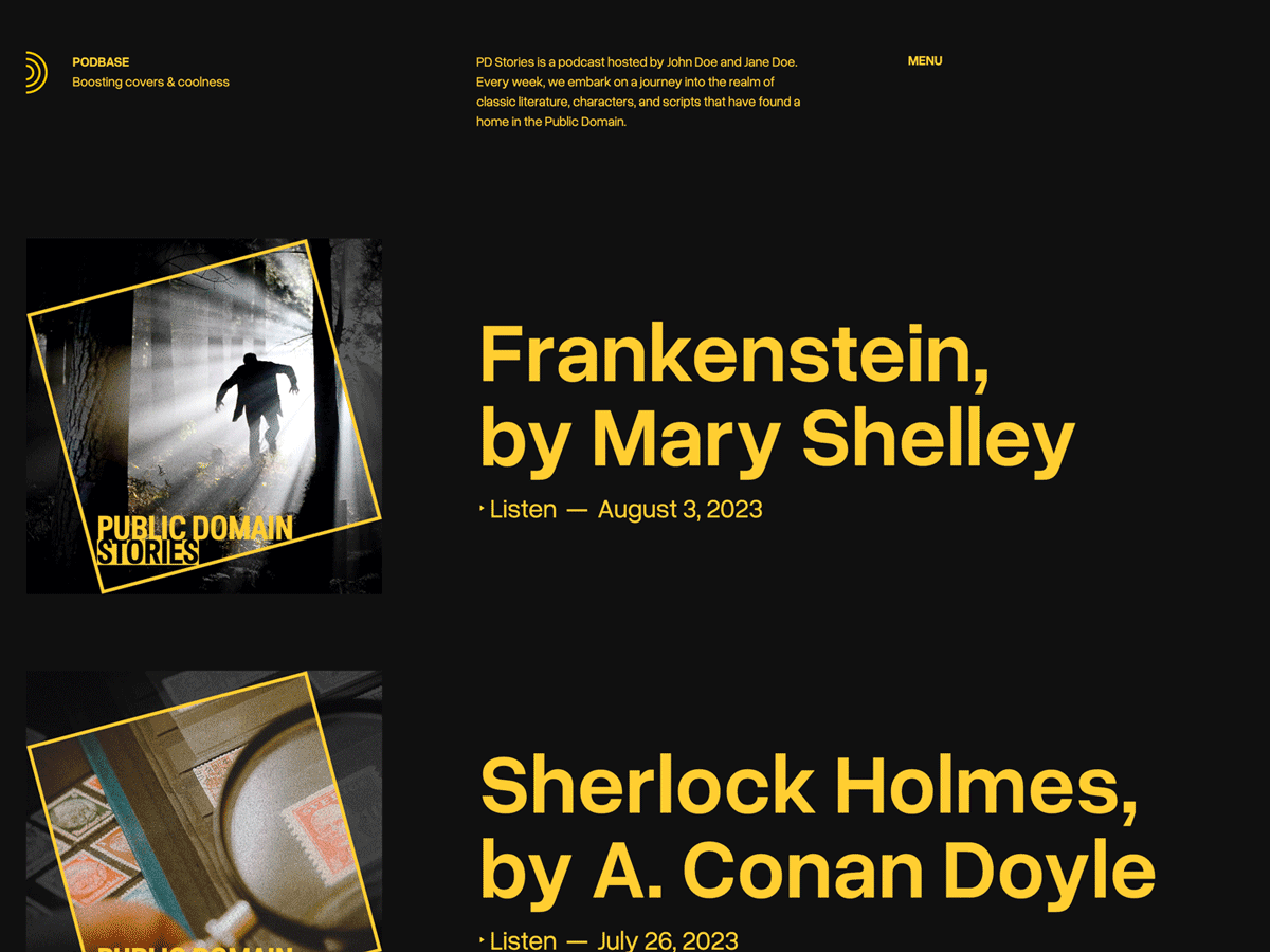 Podbase theme screenshot