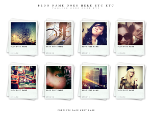 Polaroids theme screenshot