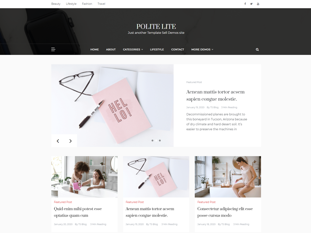 Polite Lite theme screenshot