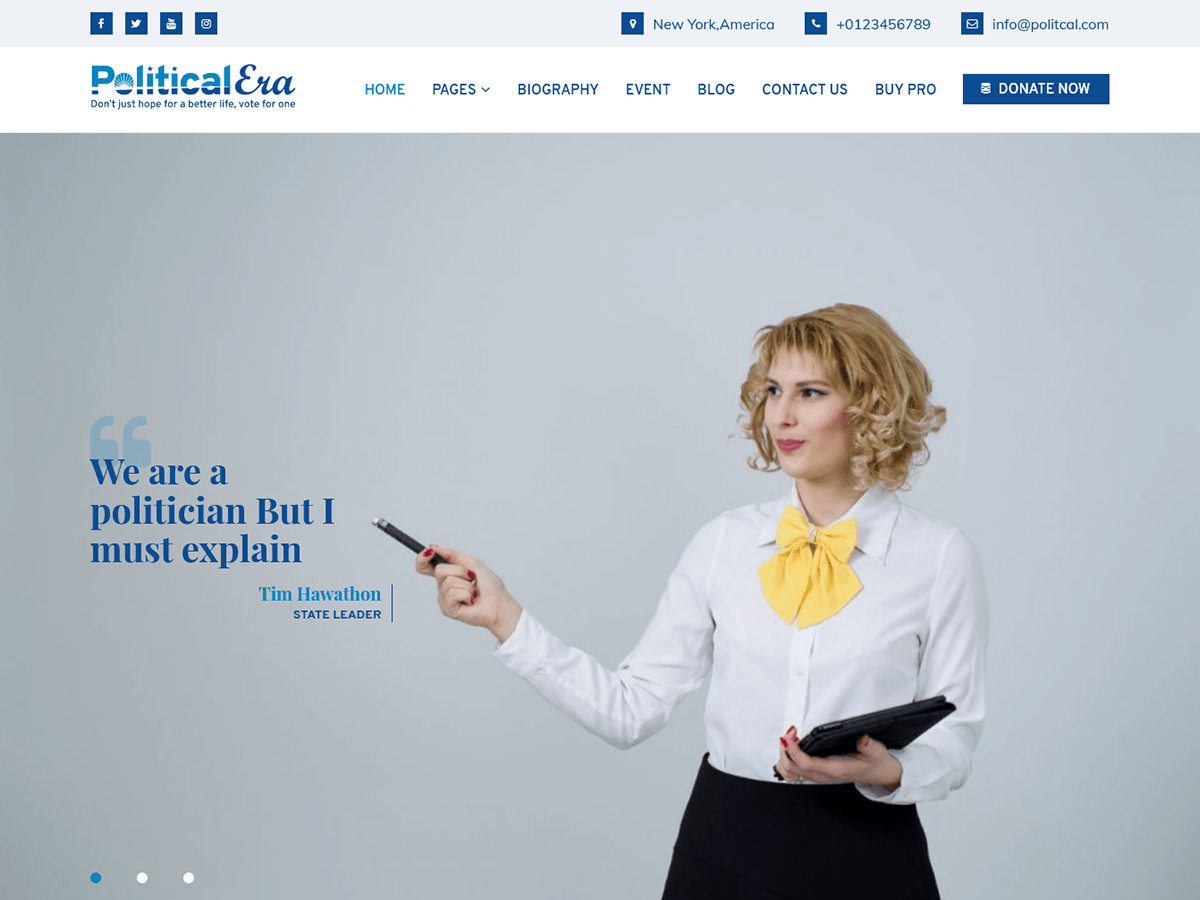 Political Era theme screenshot