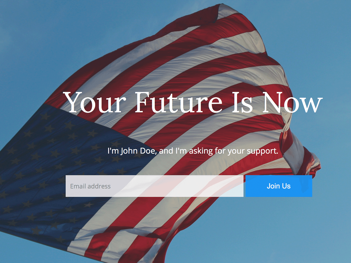 Politics theme screenshot