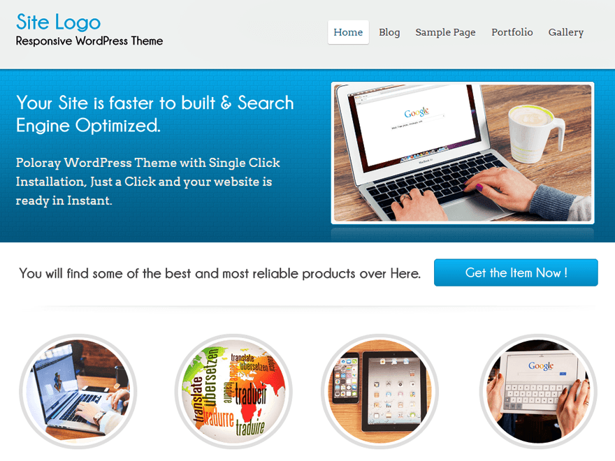 Poloray theme screenshot