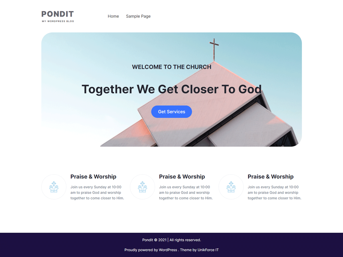 Pondit theme screenshot