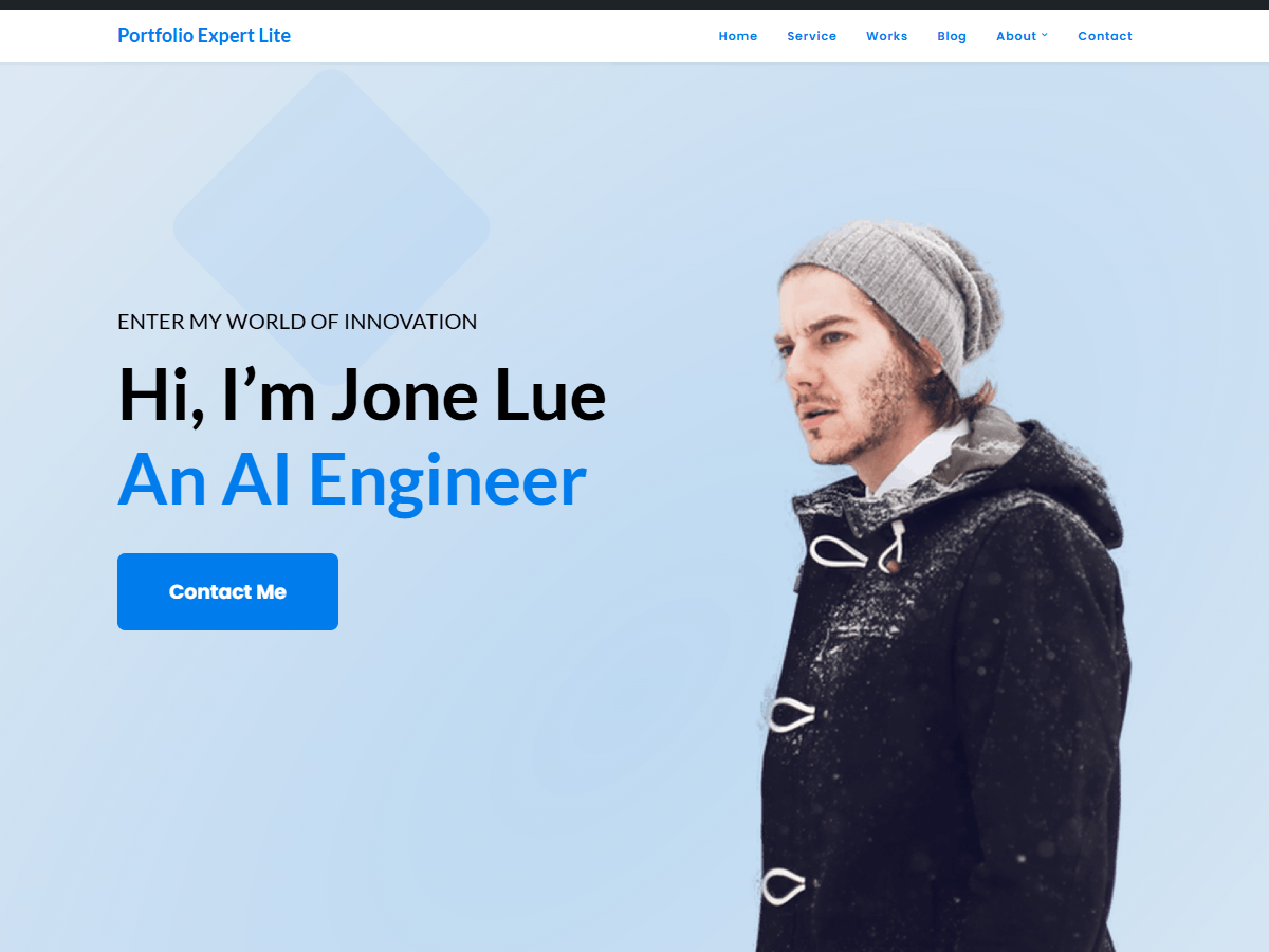 Portfolio Expert Lite theme screenshot