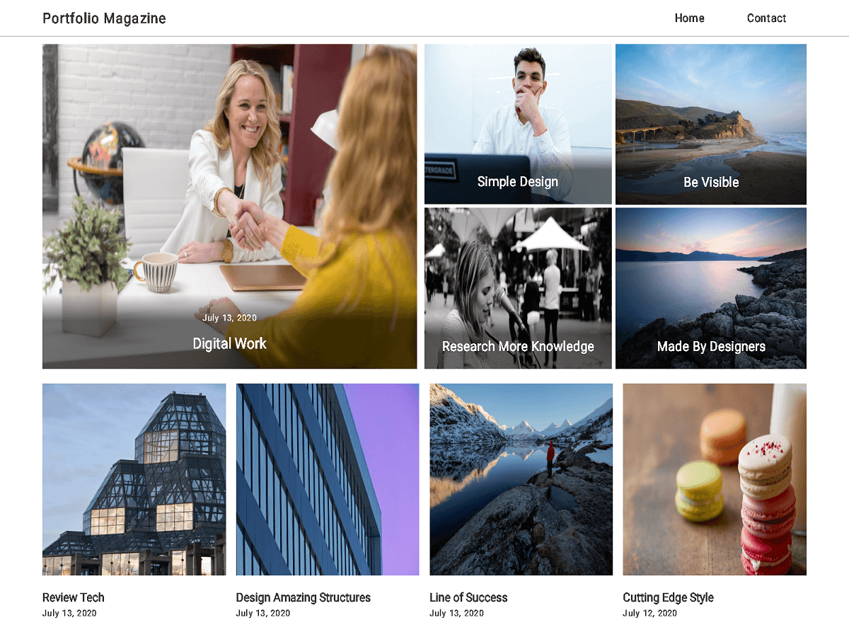 Portfolio Magazine theme screenshot