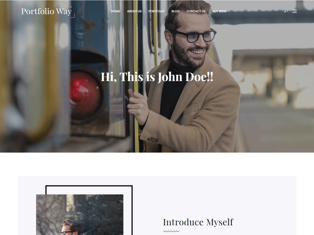 Portfolio Way theme screenshot