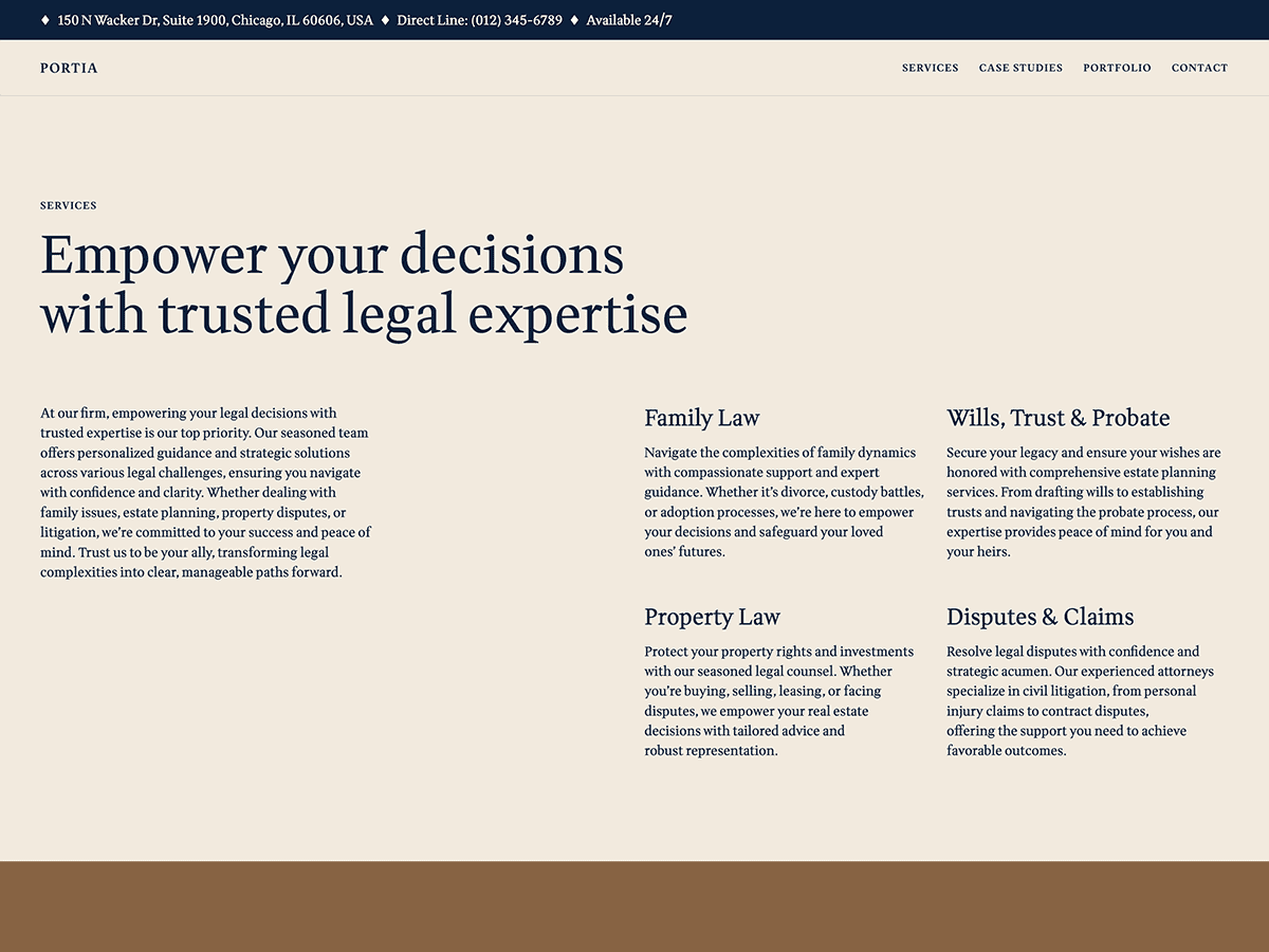 Portia theme screenshot