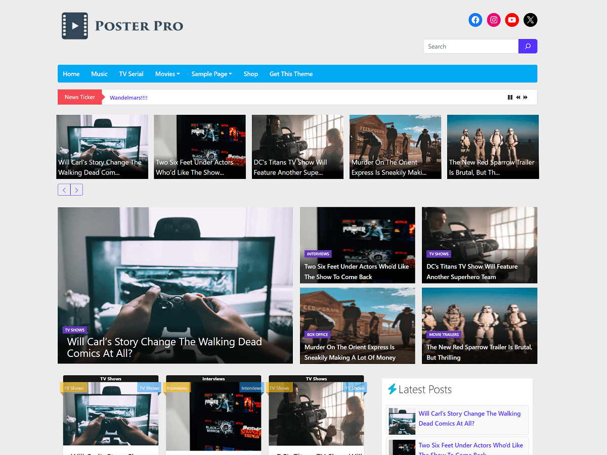 Poster theme screenshot