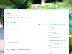 Potala theme screenshot