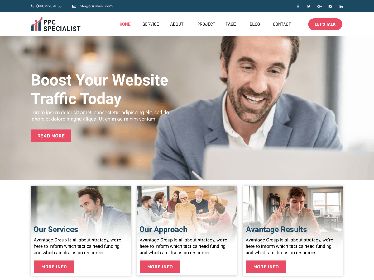 PPC Specialist theme screenshot