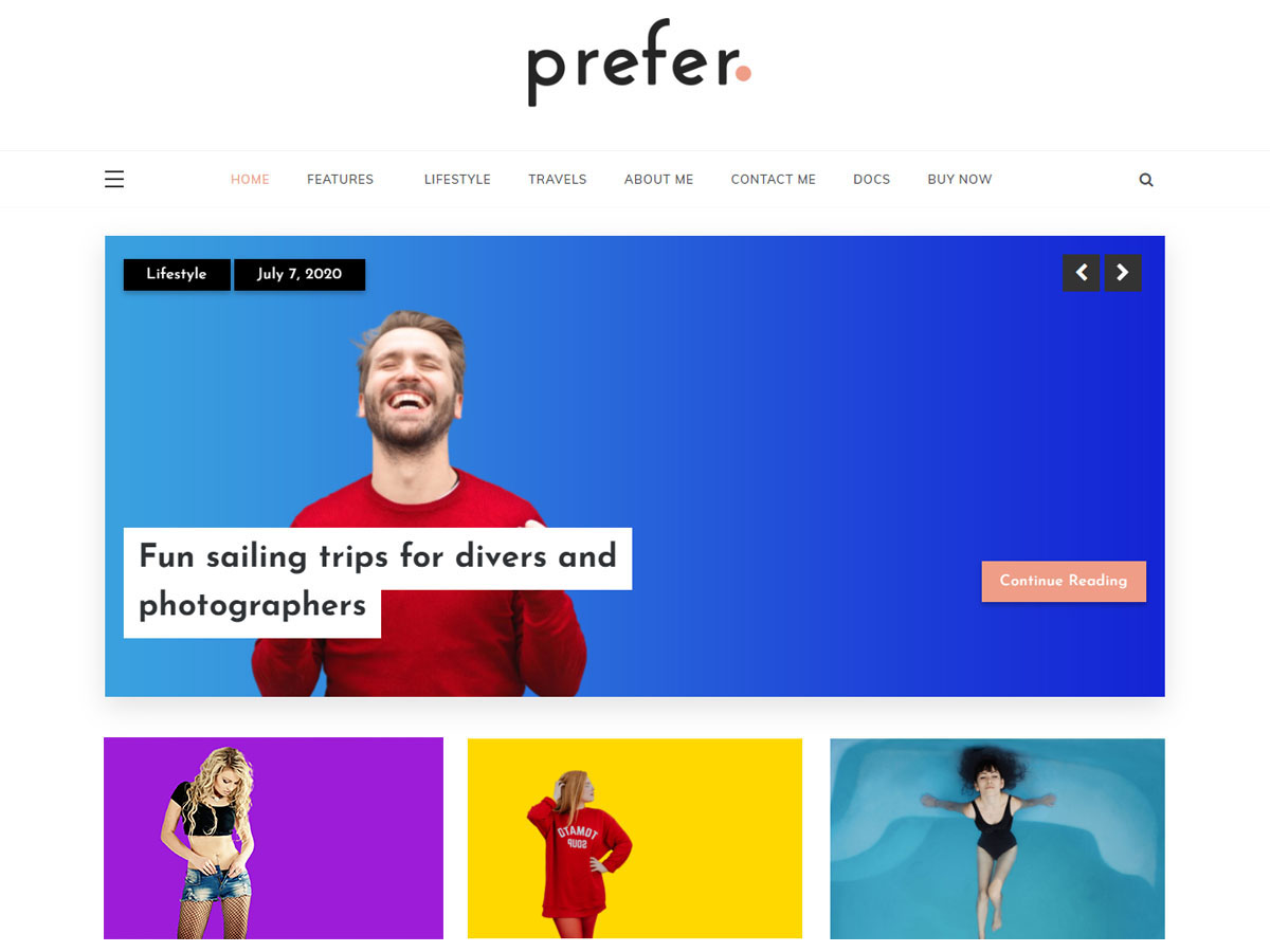 Prefer theme screenshot