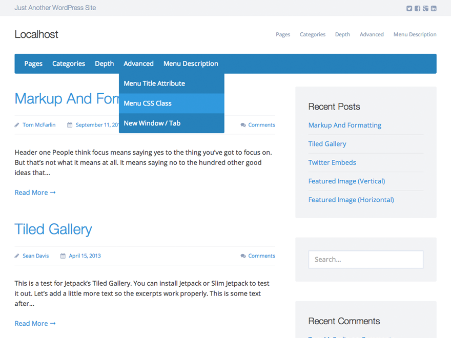 Presentation Lite theme screenshot