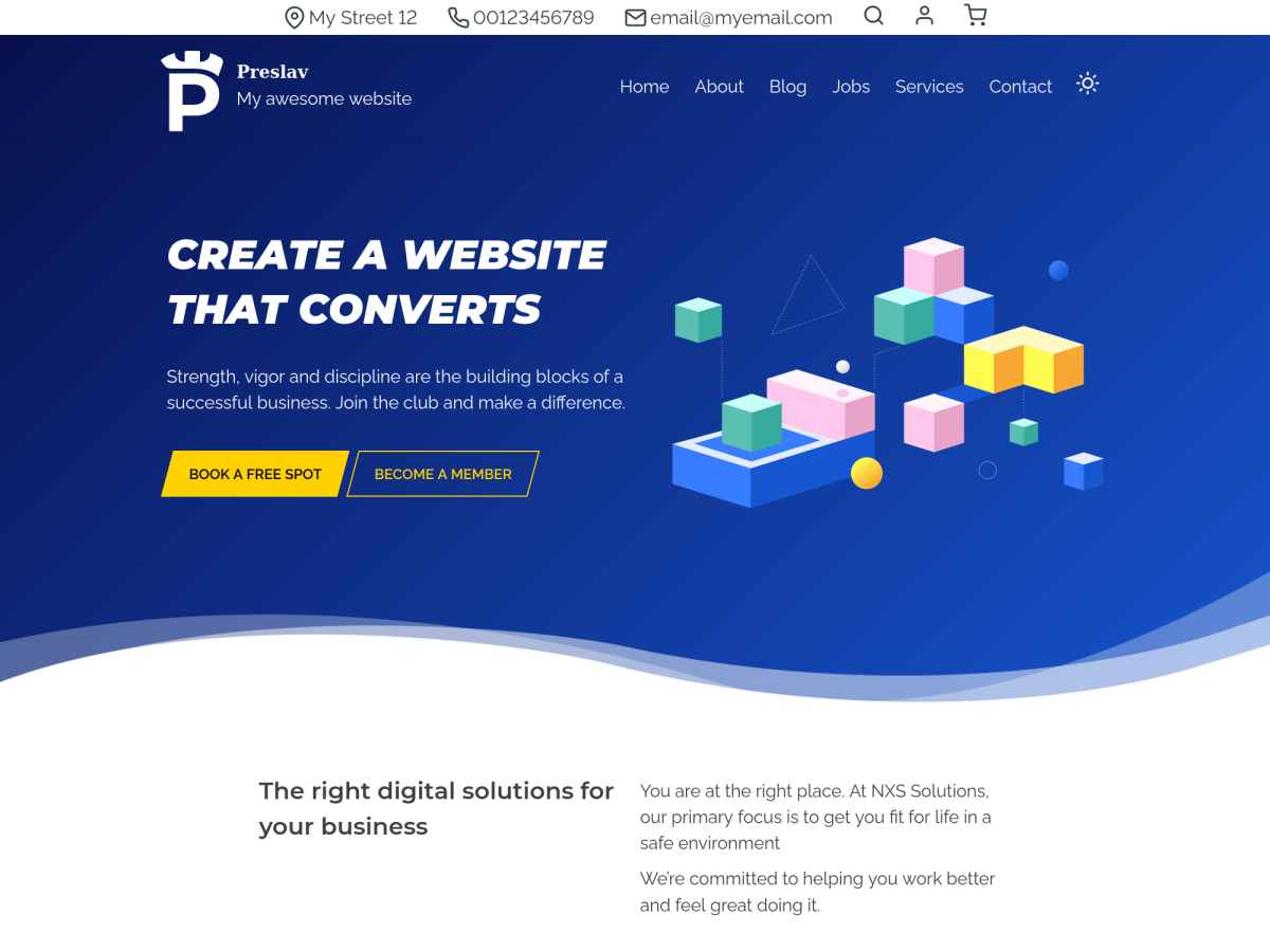 Preslav theme screenshot