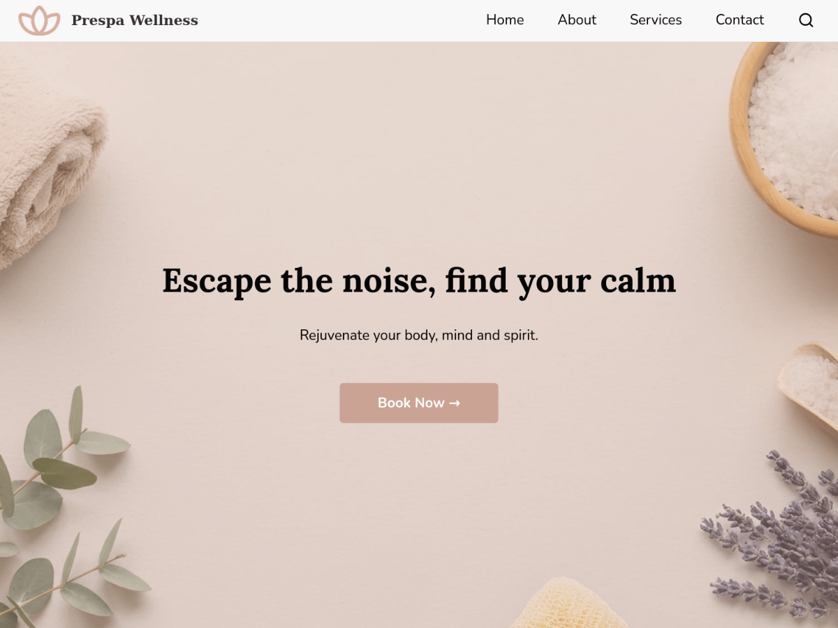 Prespa Wellness theme screenshot