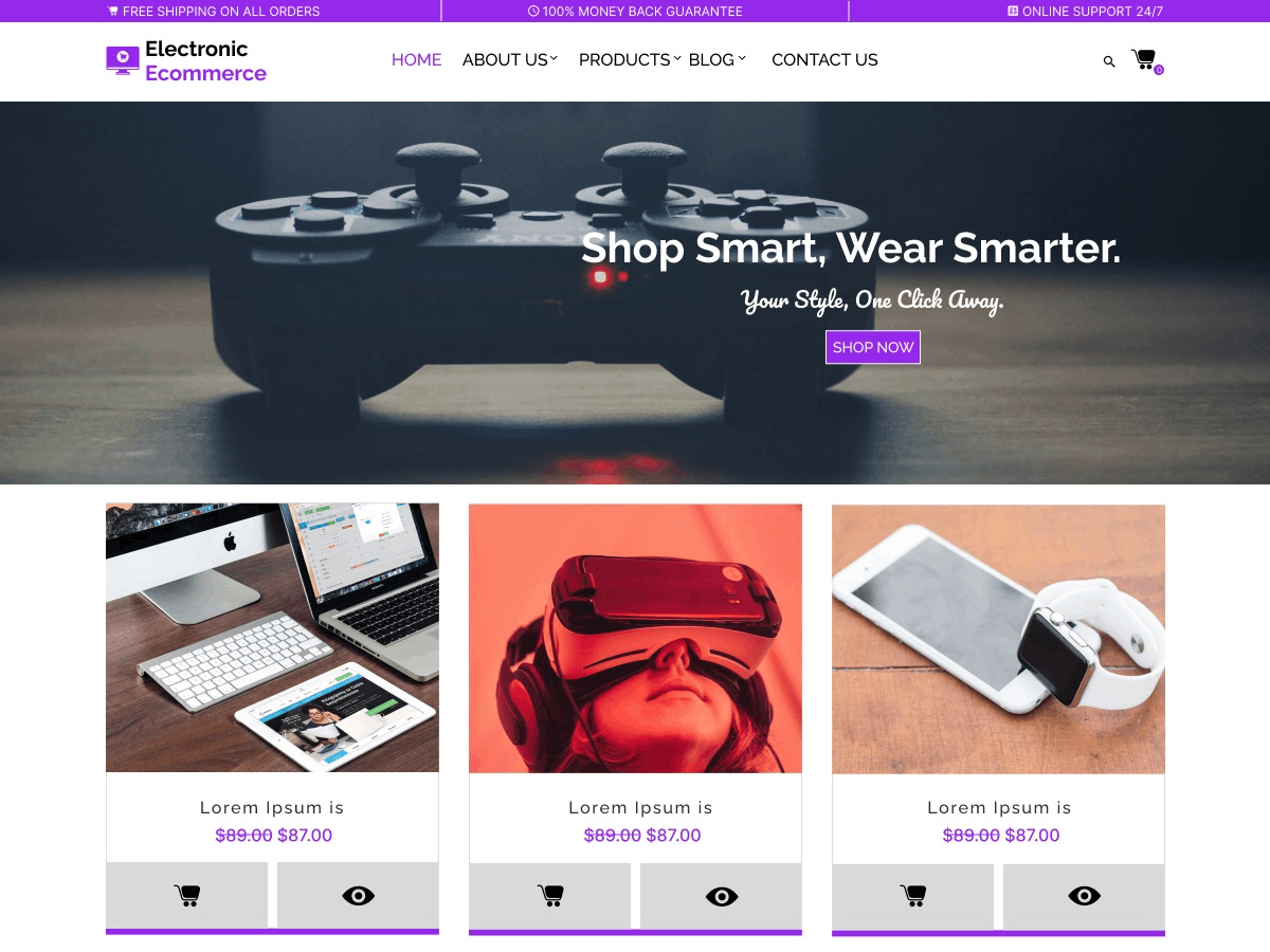 Prime Electronic Store theme screenshot