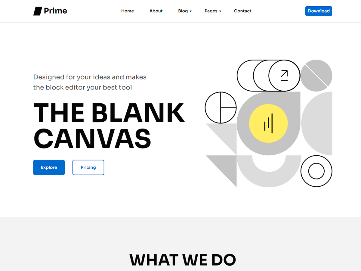 Prime FSE theme screenshot