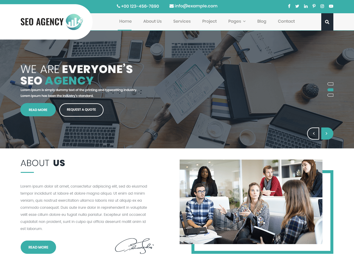 Prime SEO Agency theme screenshot
