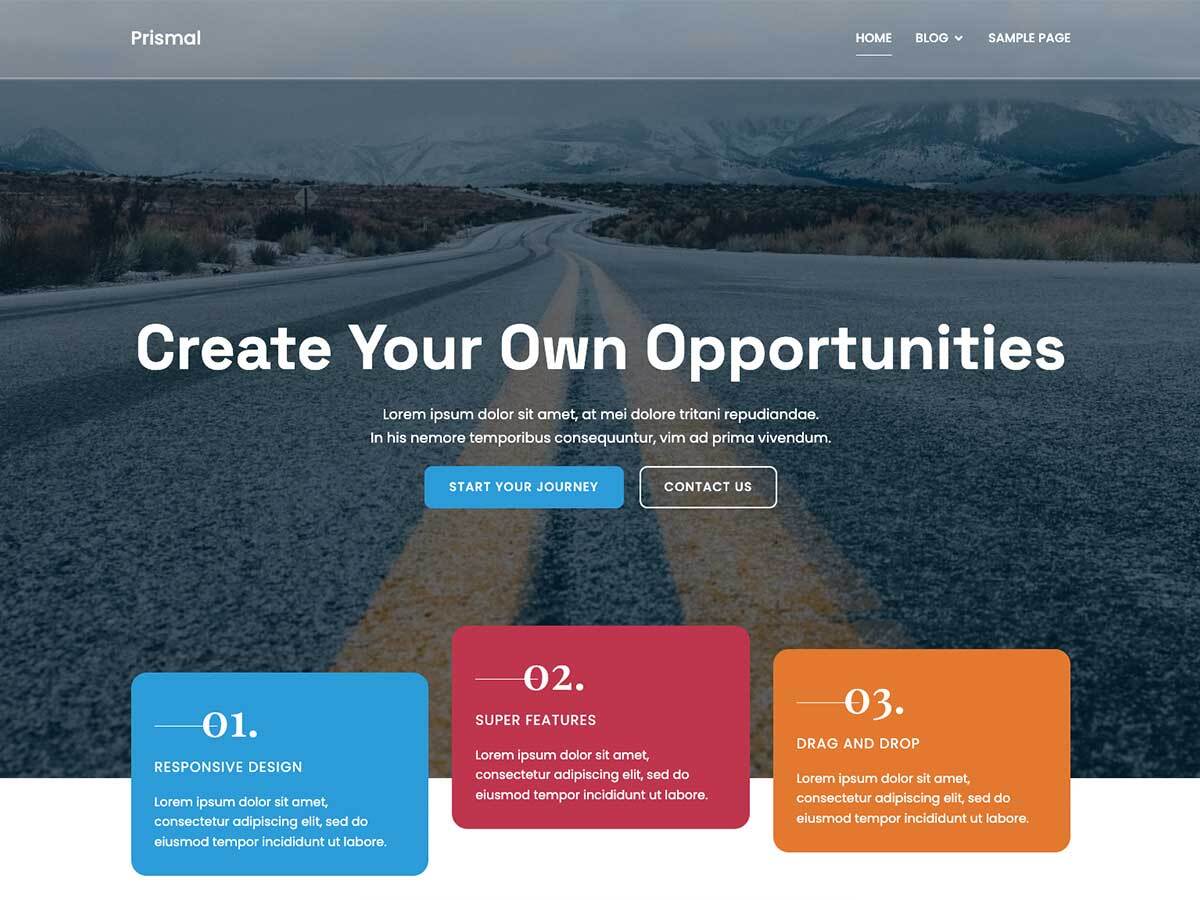Prismal theme screenshot
