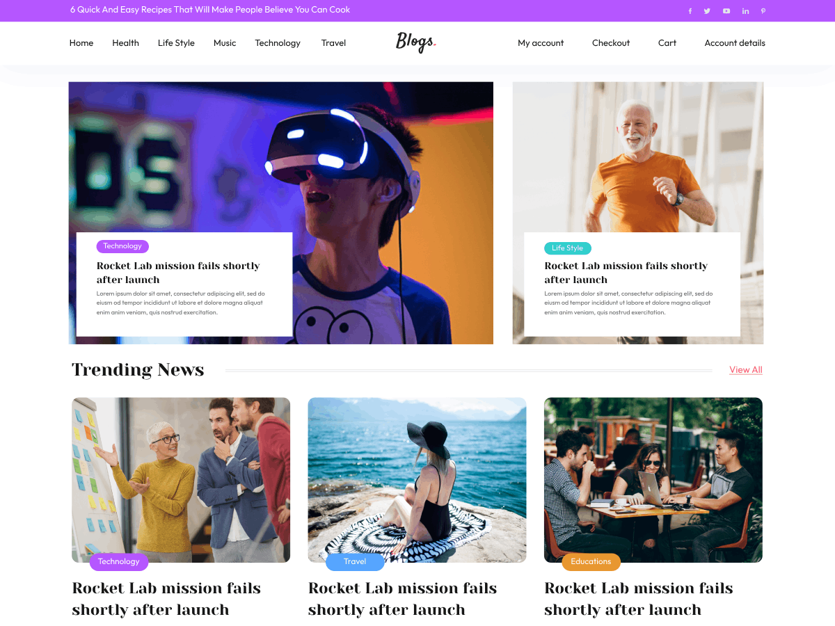 Professional Blogger theme screenshot