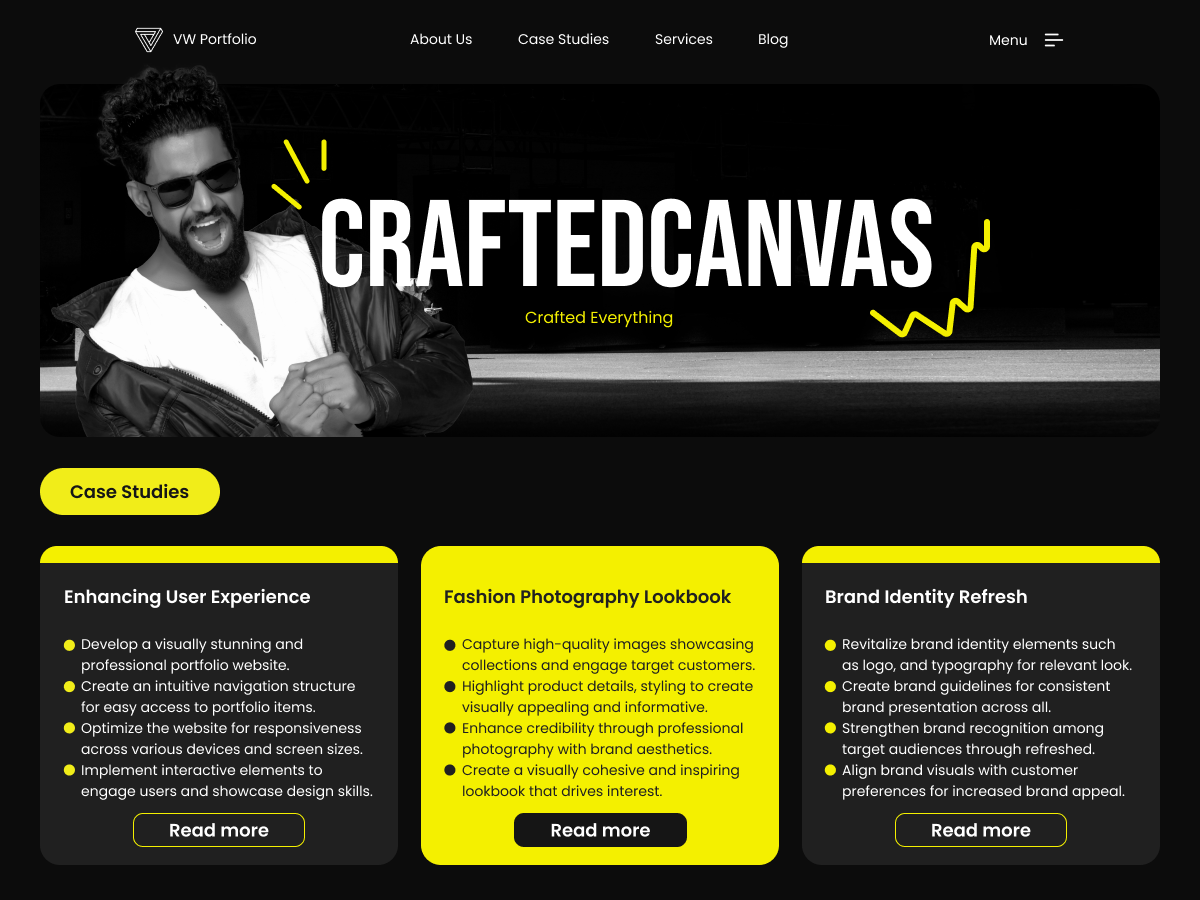 Professional Portfolio theme screenshot