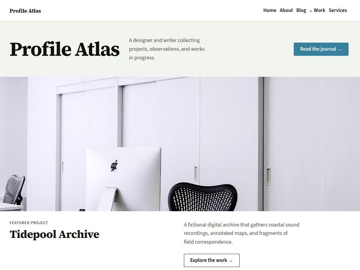Profile Atlas theme screenshot