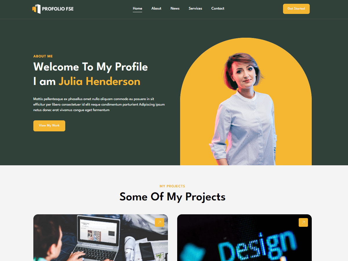 Profolio Fse theme screenshot