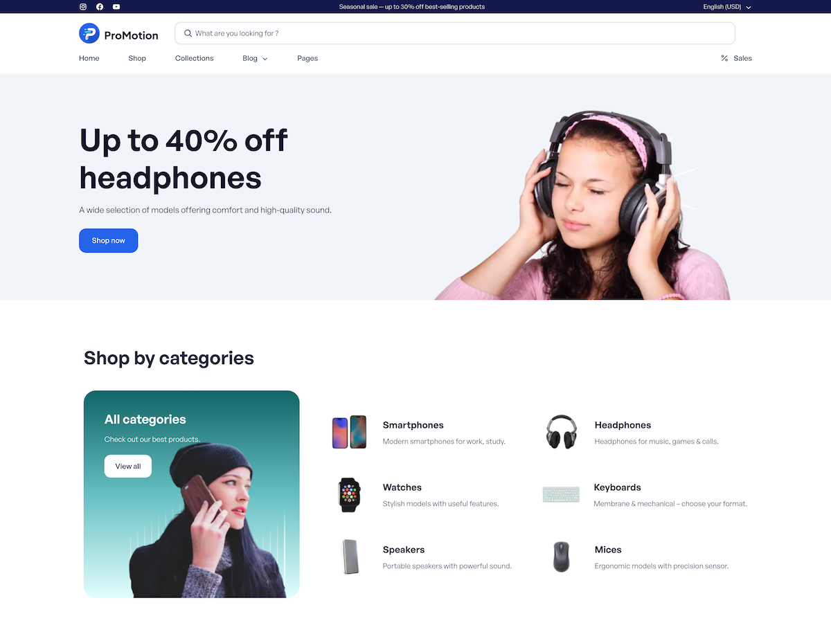 ProMotion Lite theme screenshot