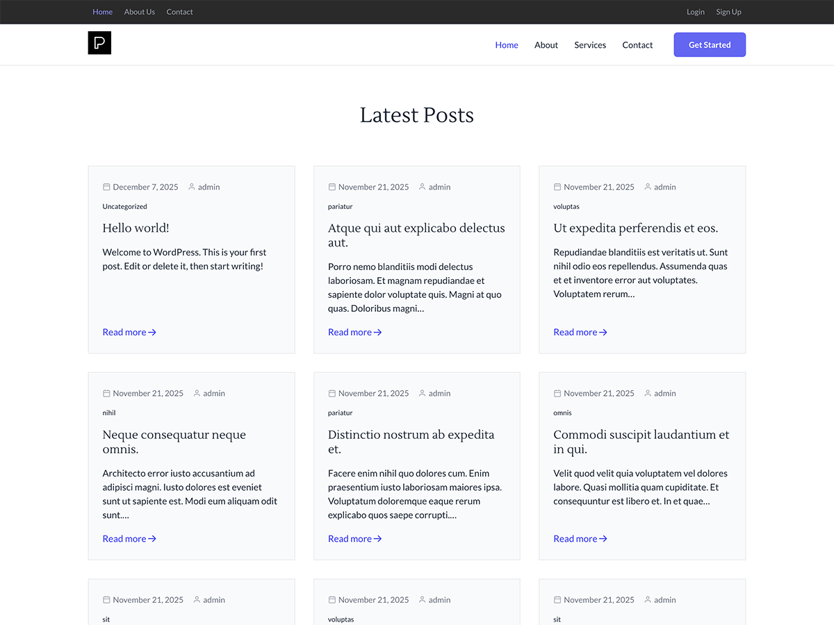 Promptless theme screenshot