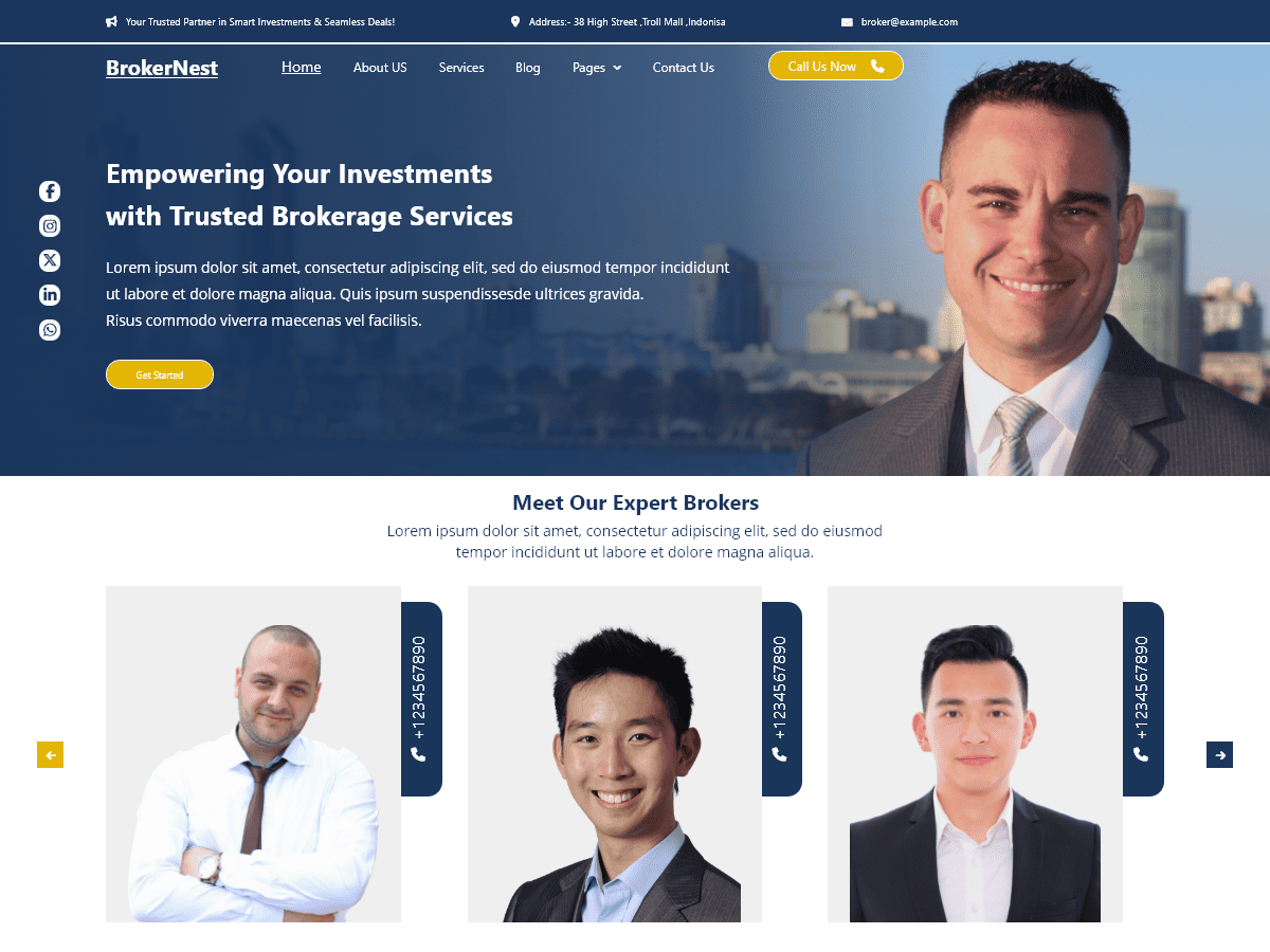 Property Broker theme screenshot