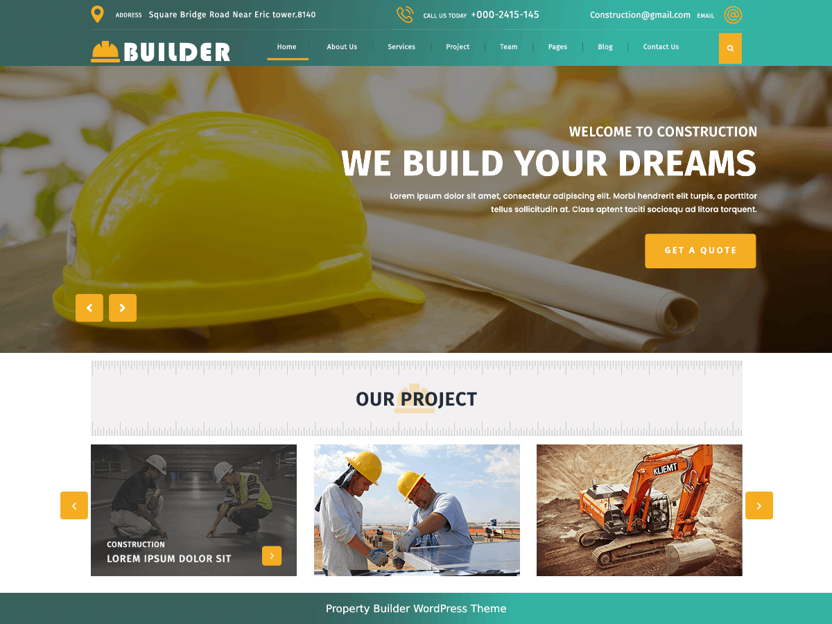 Property Builder theme screenshot