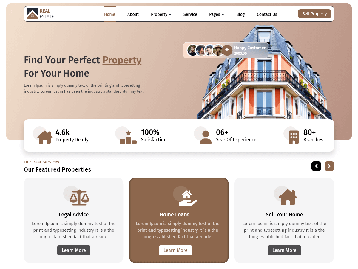Property Management Company theme screenshot