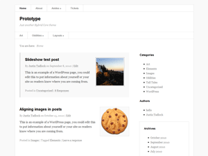 Prototype theme screenshot