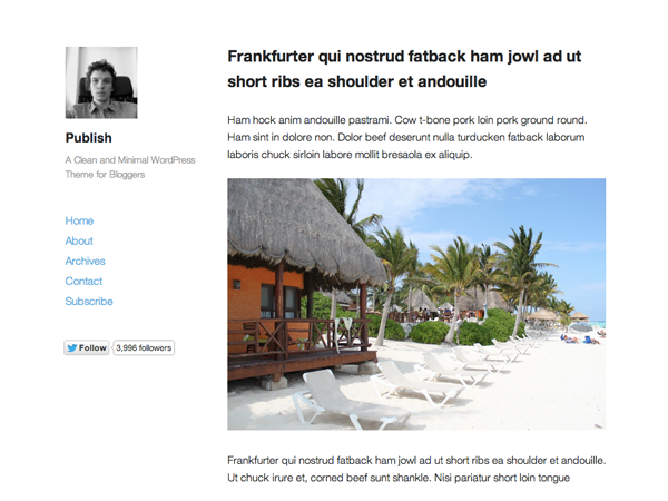 Publish theme screenshot