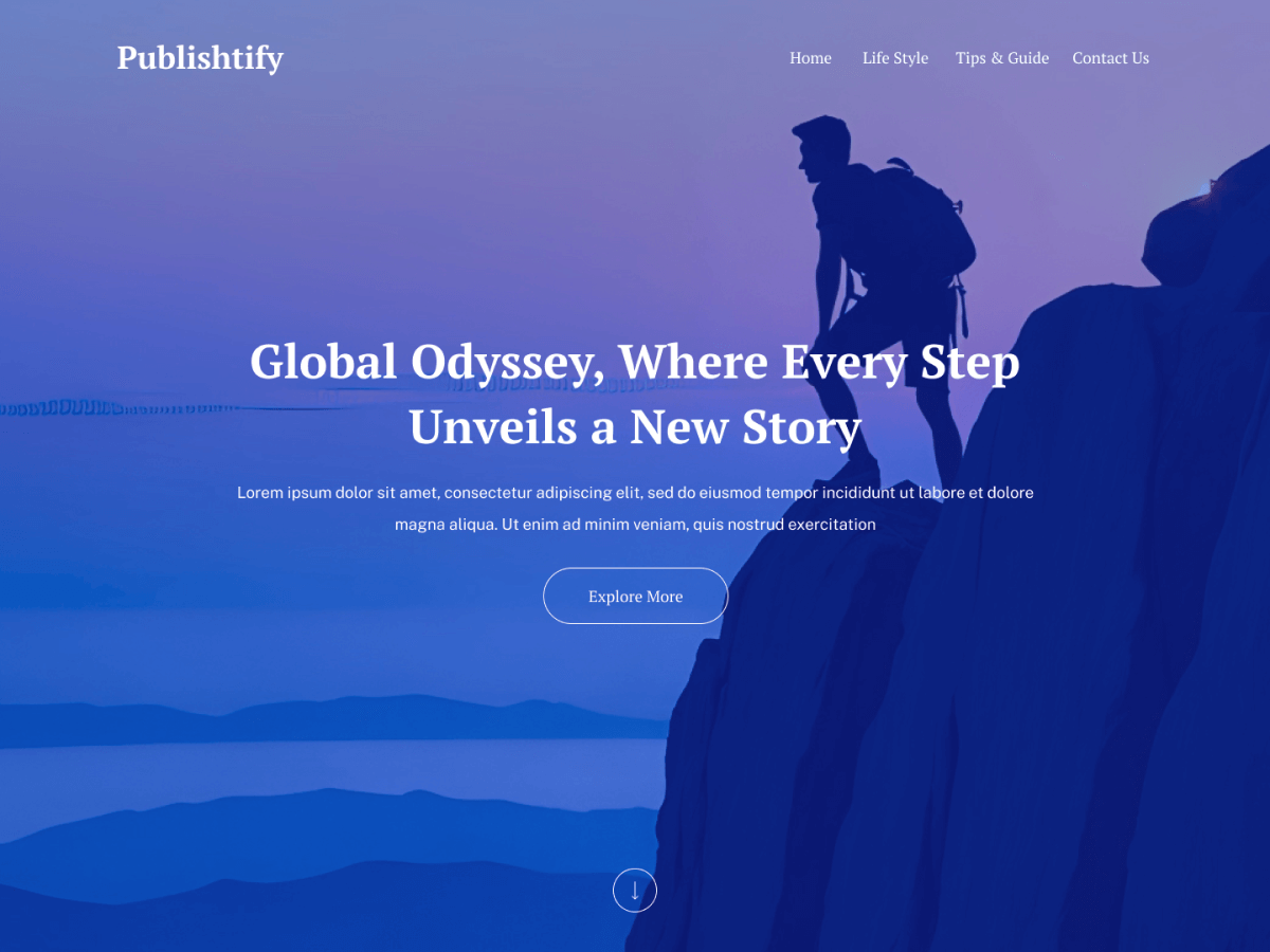 Publishtify theme screenshot