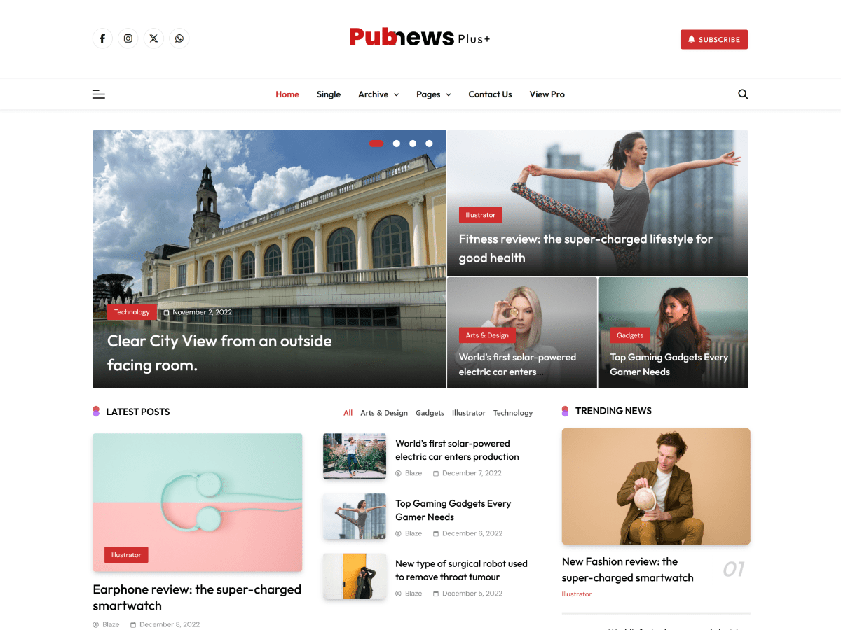 Pubnews Plus theme screenshot