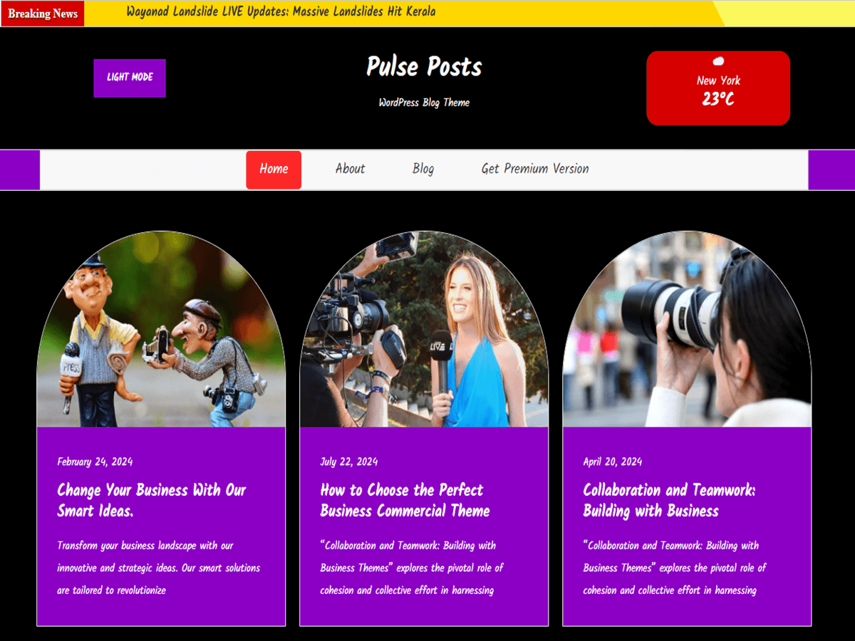 Pulse Posts theme screenshot