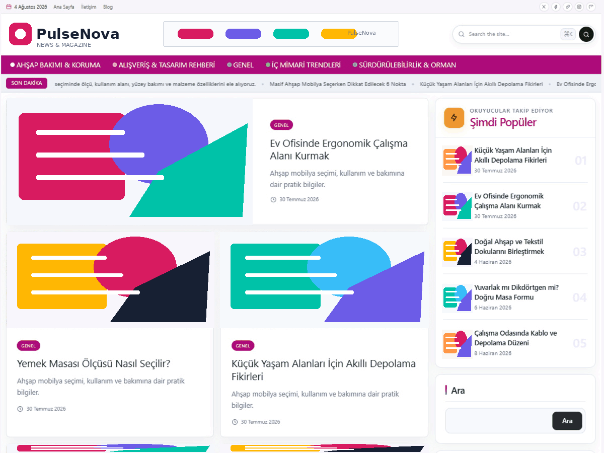 PulseNova theme screenshot