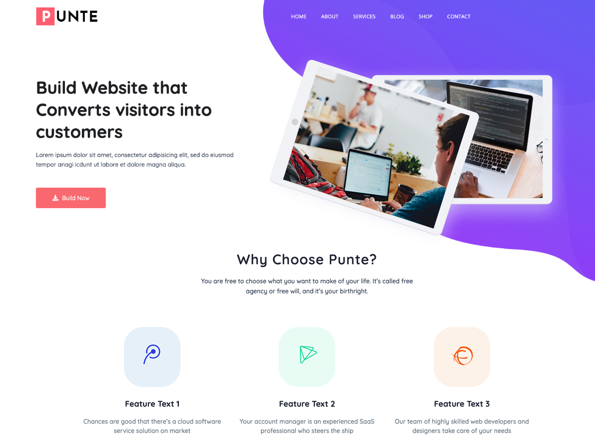Punte theme screenshot