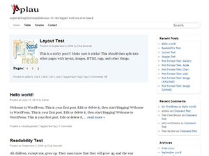 Pupul theme screenshot