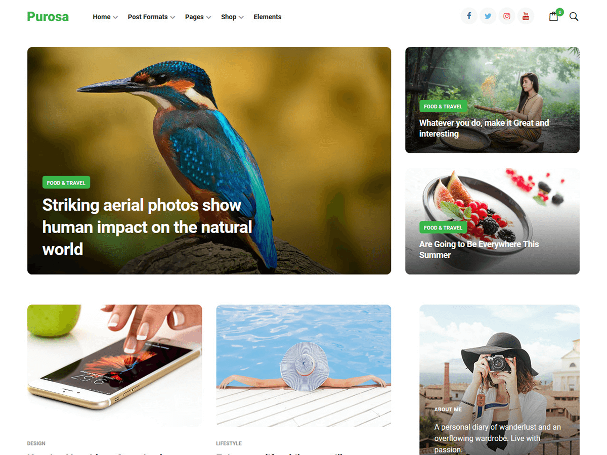 Purosa theme screenshot
