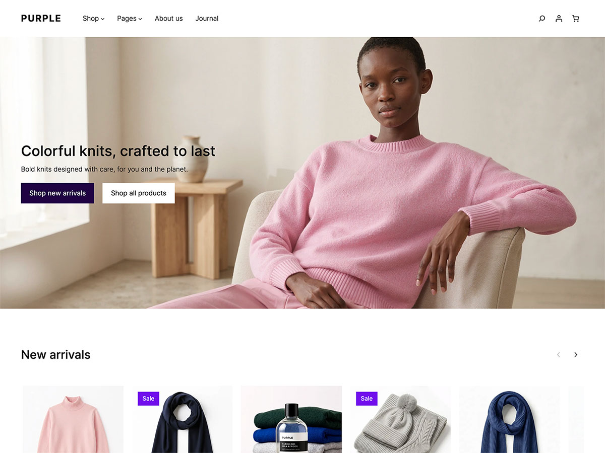 Purple theme screenshot