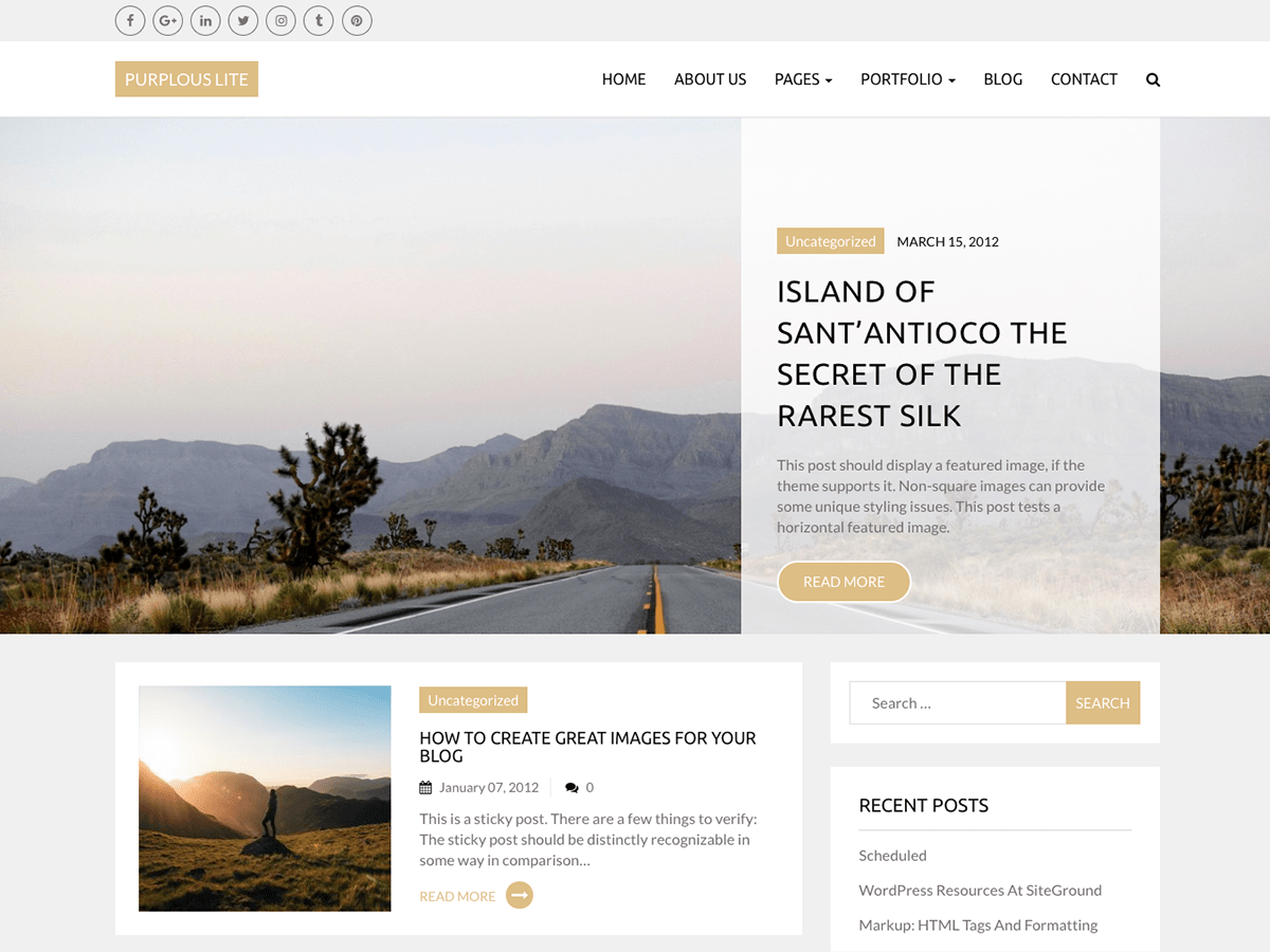 Purplous Lite theme screenshot